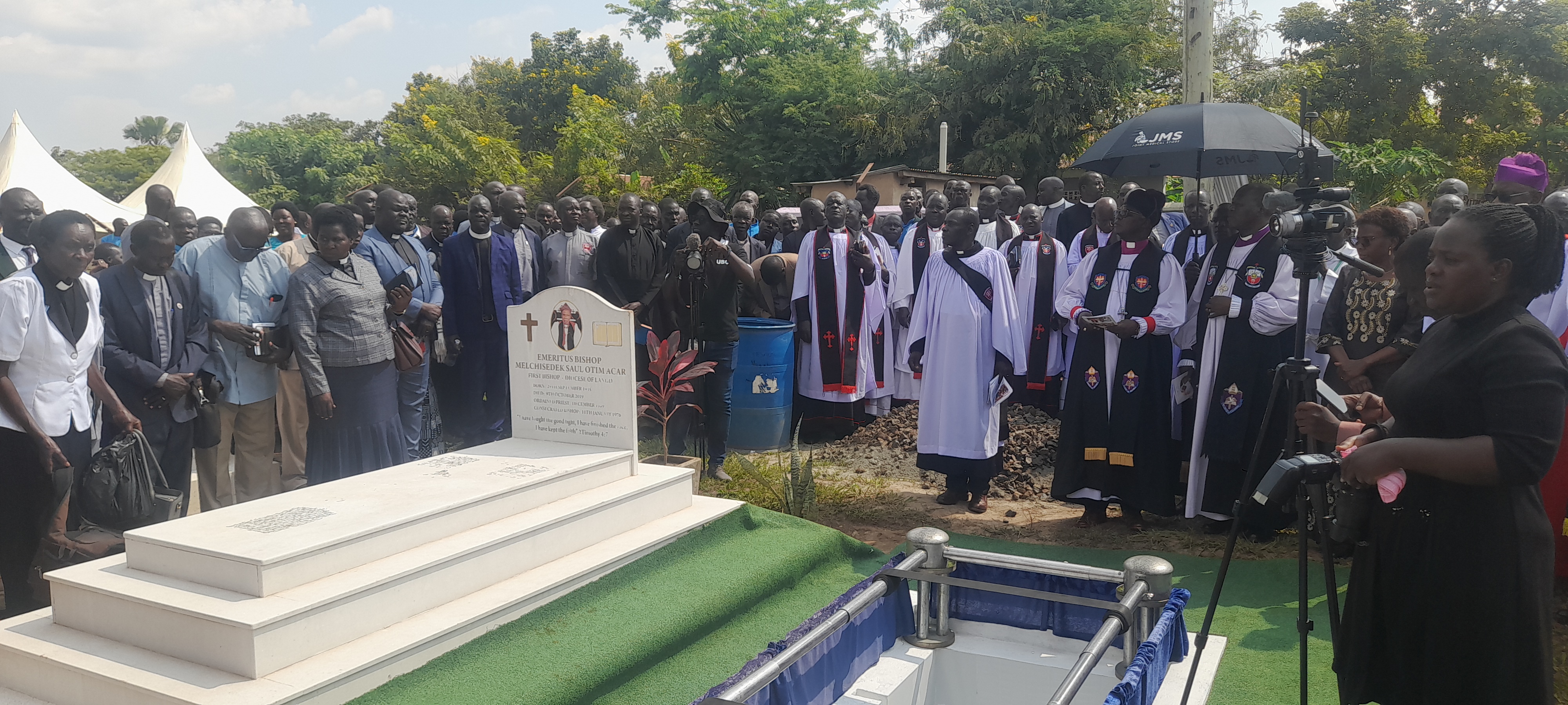 Museveni Calls for Unity and Peace in Northern Uganda at Burial of Late Bishop Melchiedek  Saul Otim Acar’s Wife