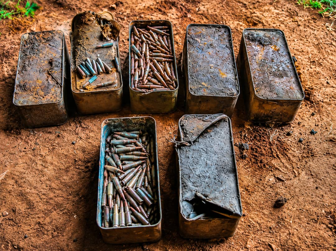 POLICE RECOVER APPROXIMATELY 4,900 ROUNDS OF LIVE AMMUNITION IN LAMWO DISTRICT